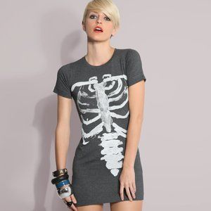*Clearance* NWT A.Y. Not Dead Skeleton Tee Dress Size Small